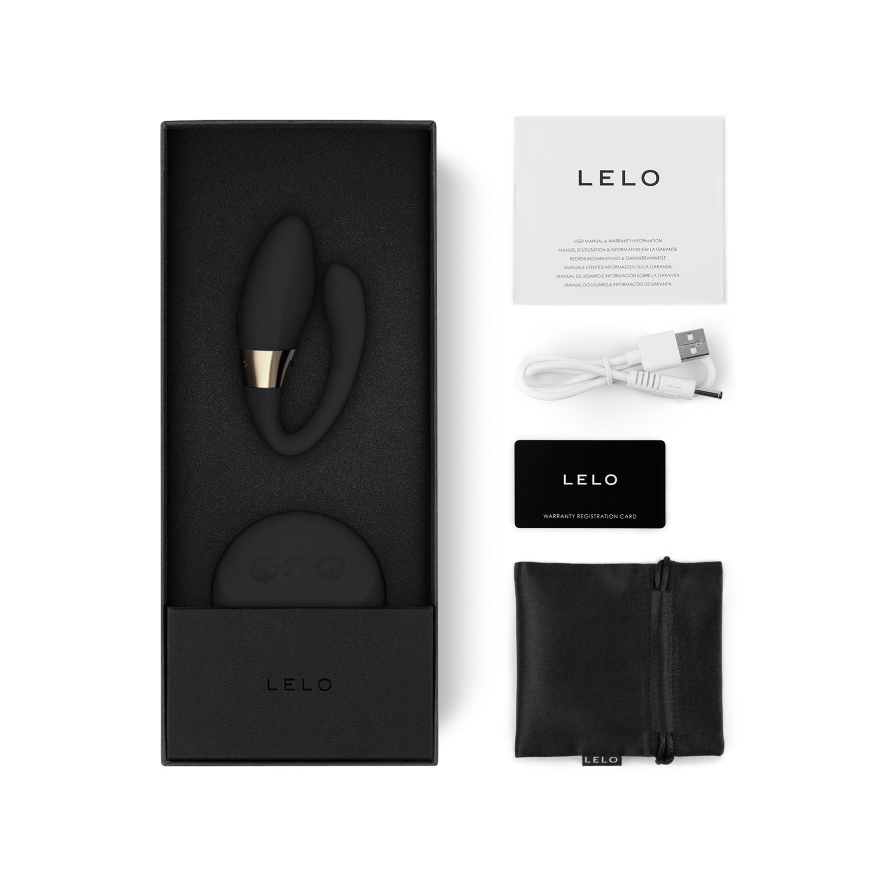 LELO - Tiani Harmony Duo Koppel Massager met Afstandsbediening en App - Zwa