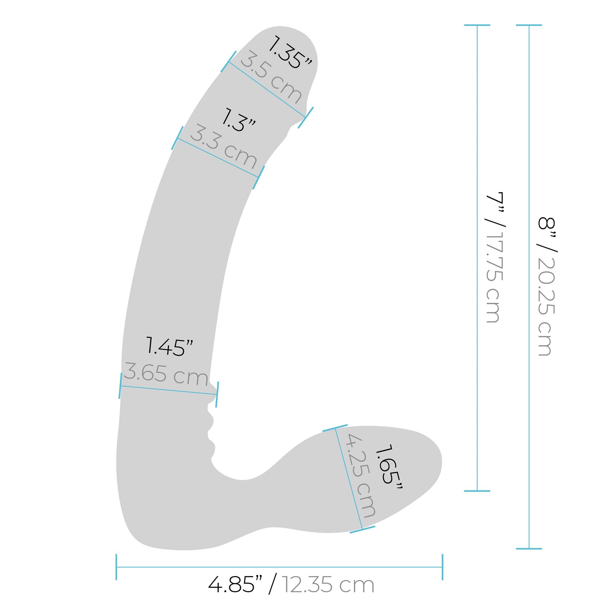 Pegasus - 7? Strapless Silicone Strap-On