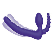 Pegasus - 7? Remote Control Strapless D.P. Silicone Strap on