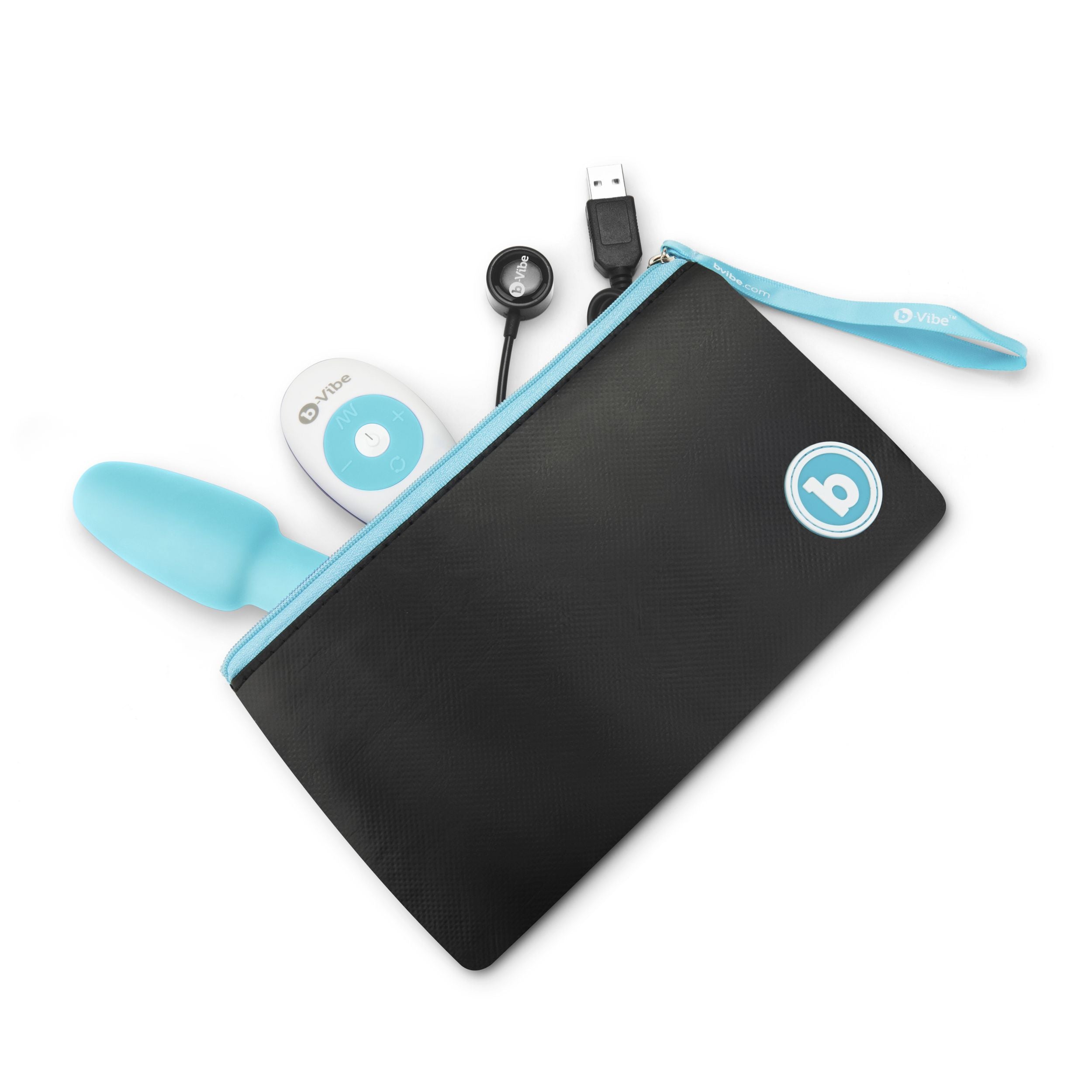 B-Vibe - Rimming Petite Remote Control Plug Blauw