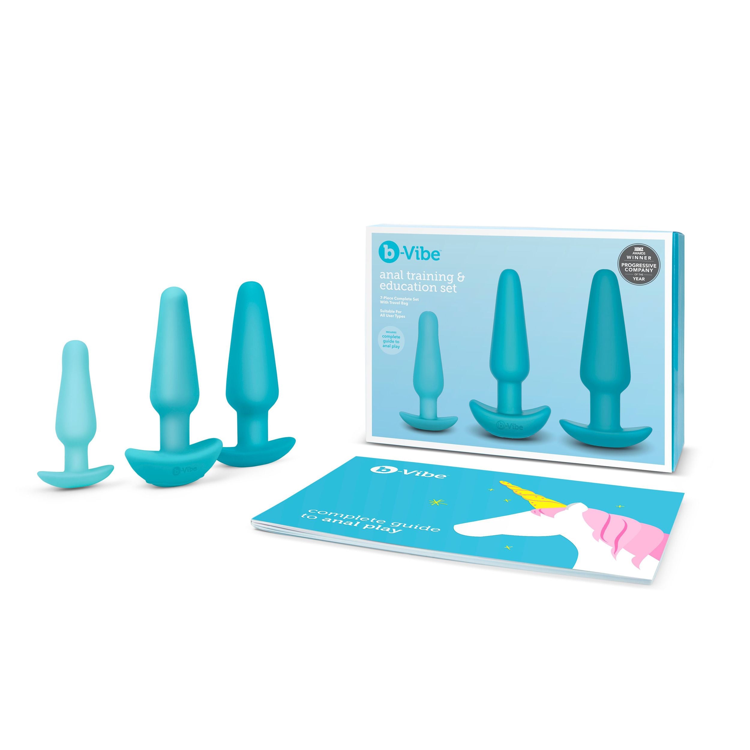 B-Vibe - Anaal Training & Educatie Set Blauw