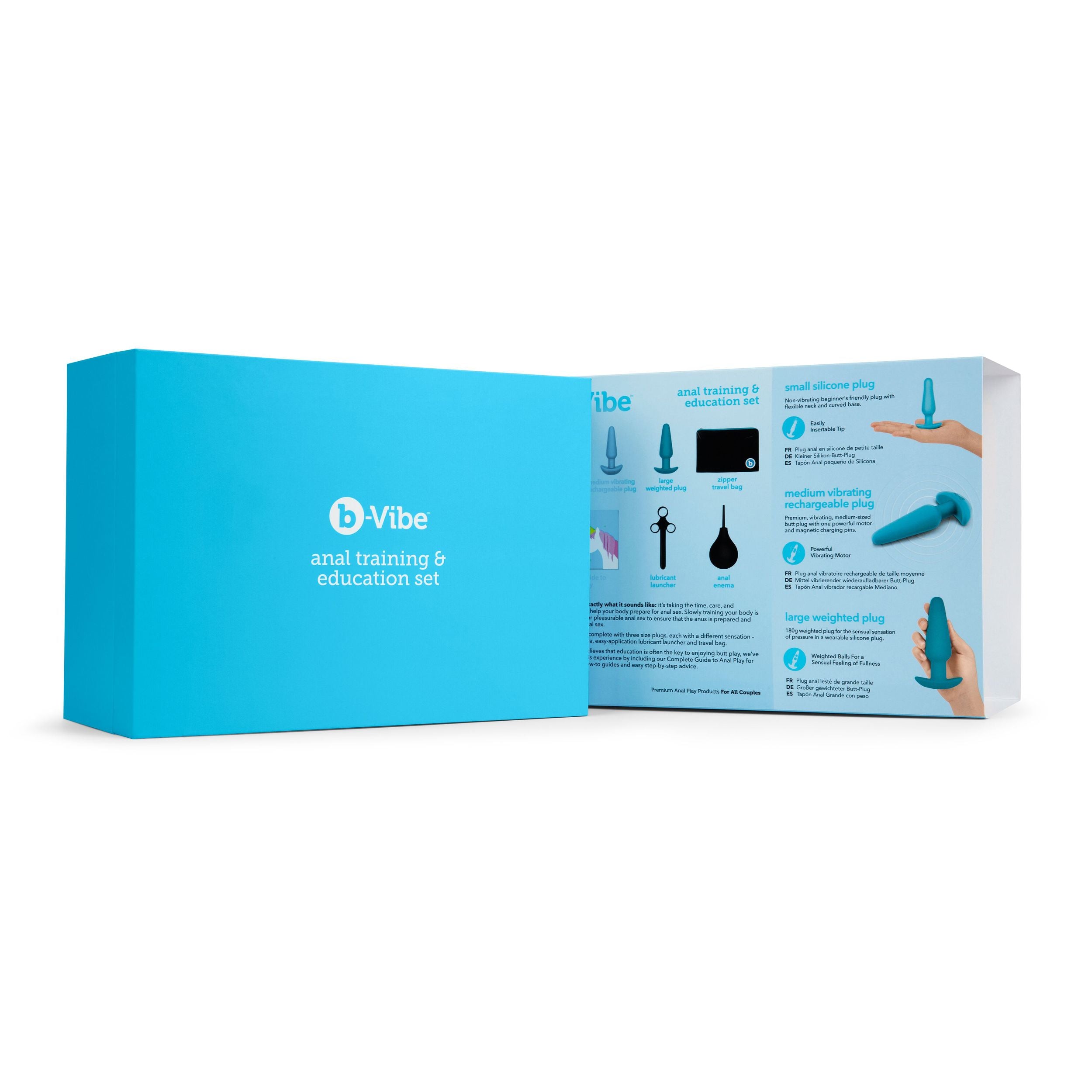 B-Vibe - Anaal Training & Educatie Set Blauw