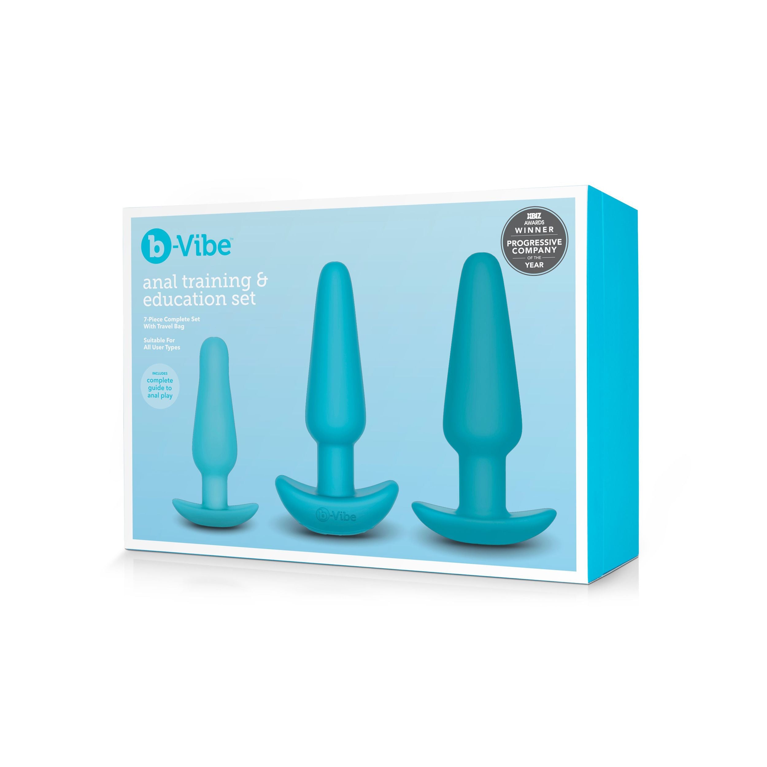 B-Vibe - Anaal Training & Educatie Set Blauw