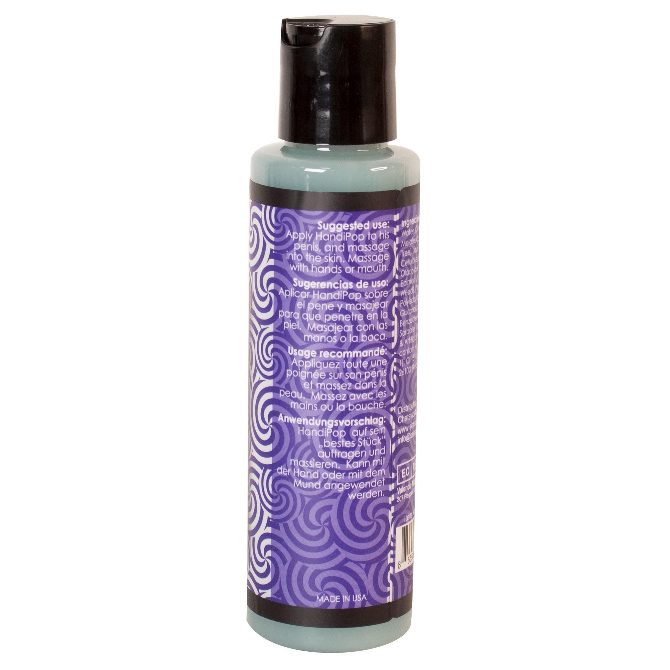 Sensuva - Handipop Handjob Massage Gel Bosbessen Muffin 125 ml