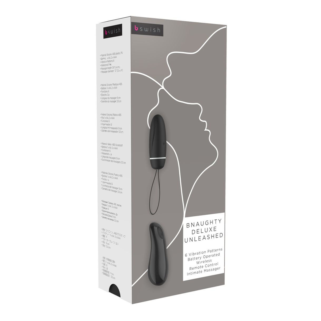 B Swish - bnaughty Deluxe Unleashed Vibrerende Bullet Zwart