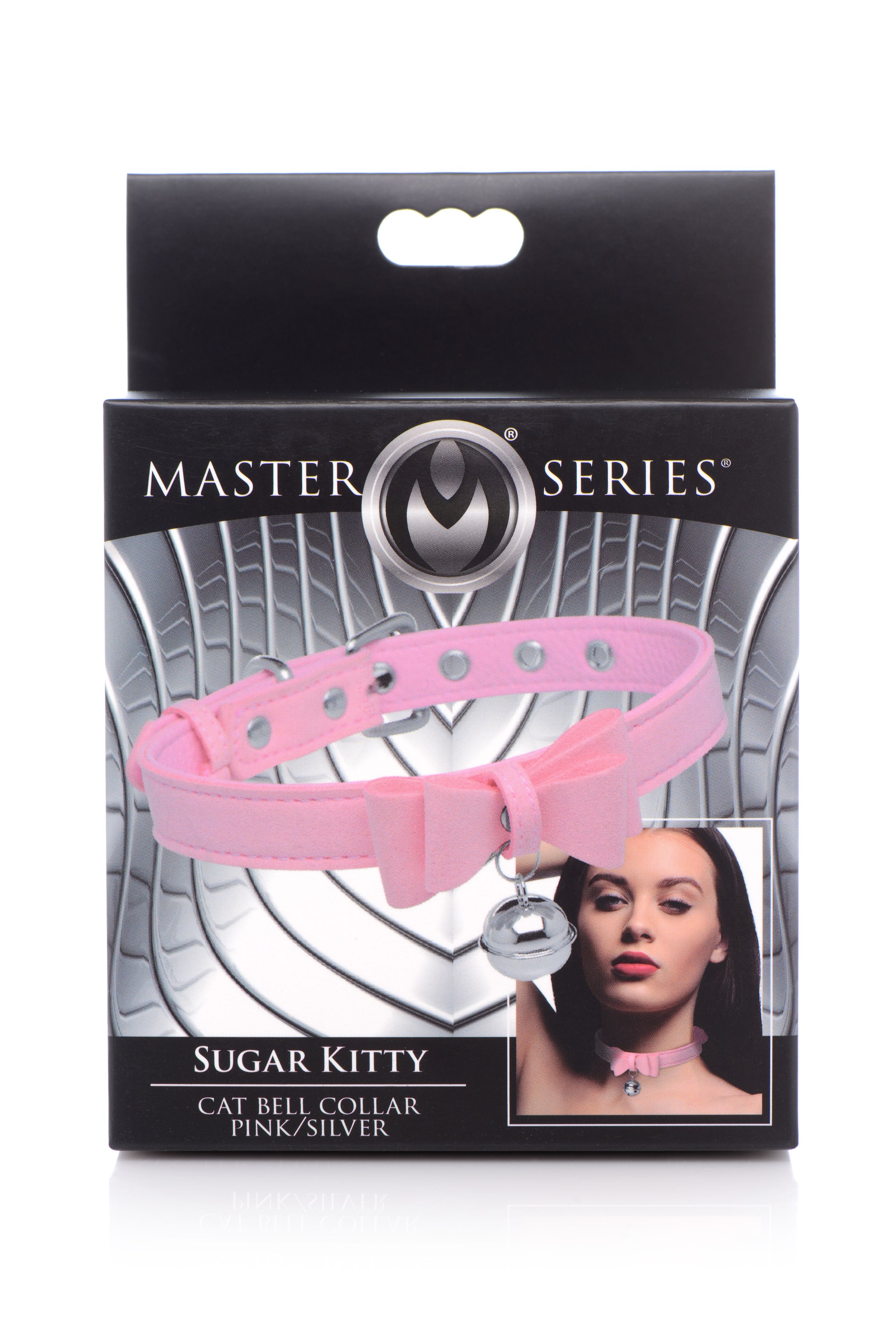Golden Kitty Halsband Met Kattenbelletje - Roze/Zilver