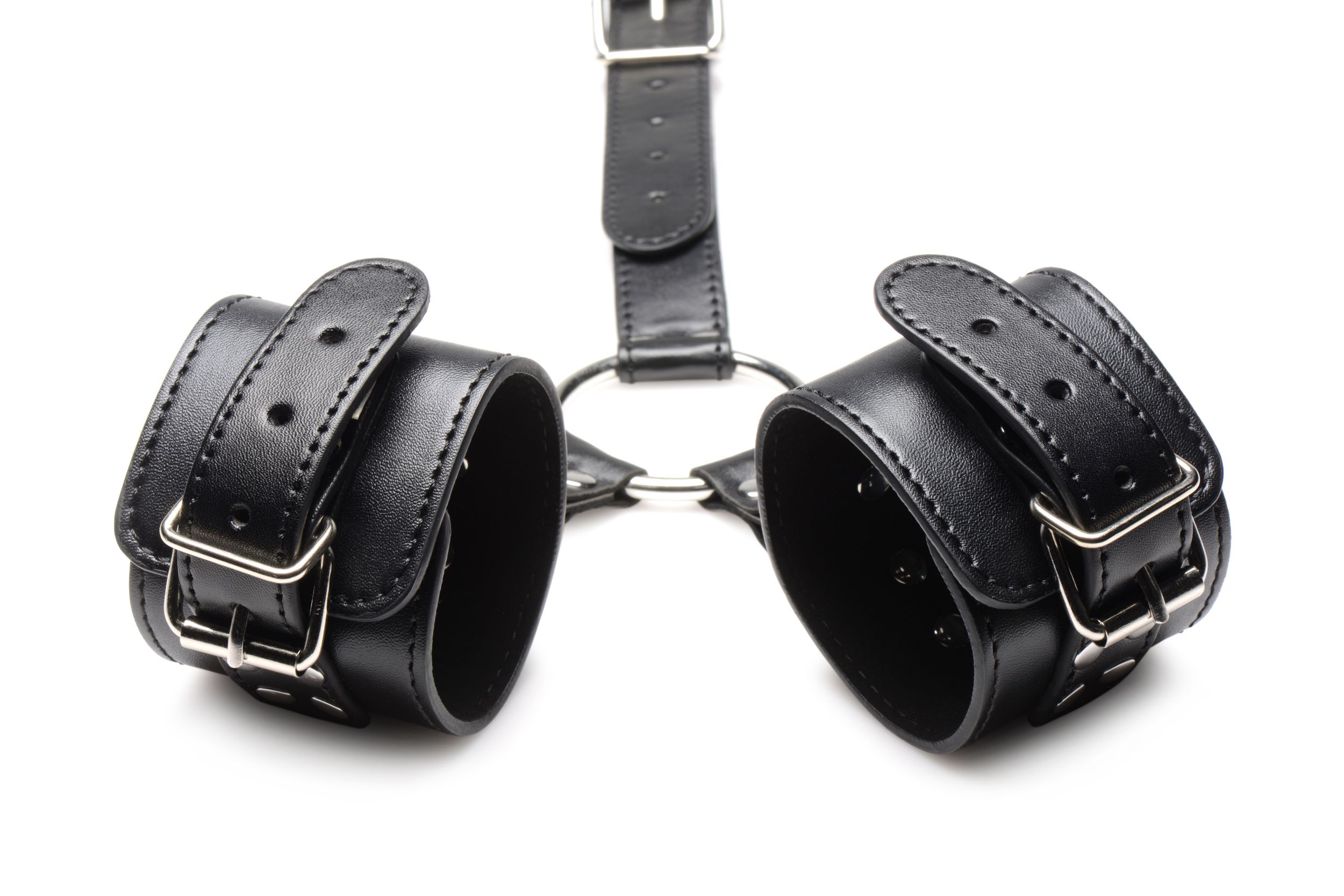 Halsband Met Polsboeien Gordelset - Zwart