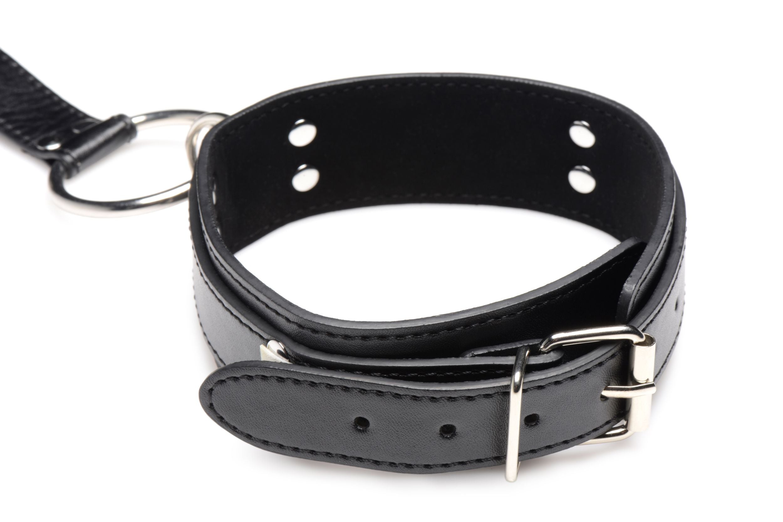 Halsband Met Polsboeien Gordelset - Zwart
