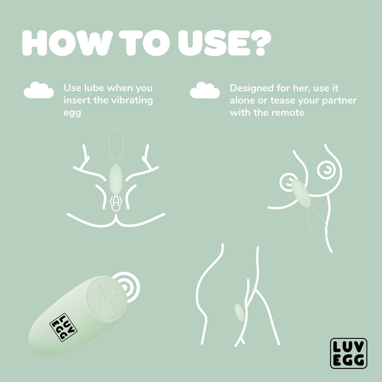 LUV EGG - Groen