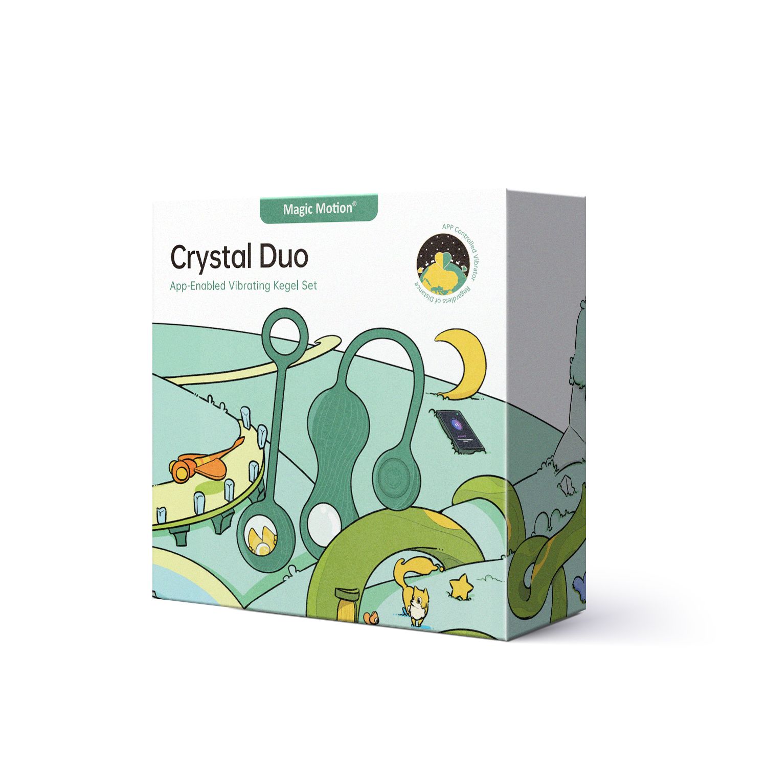 Magic Motion - Duo Smart Kegel-vibrator met Gewichtenset - Groen