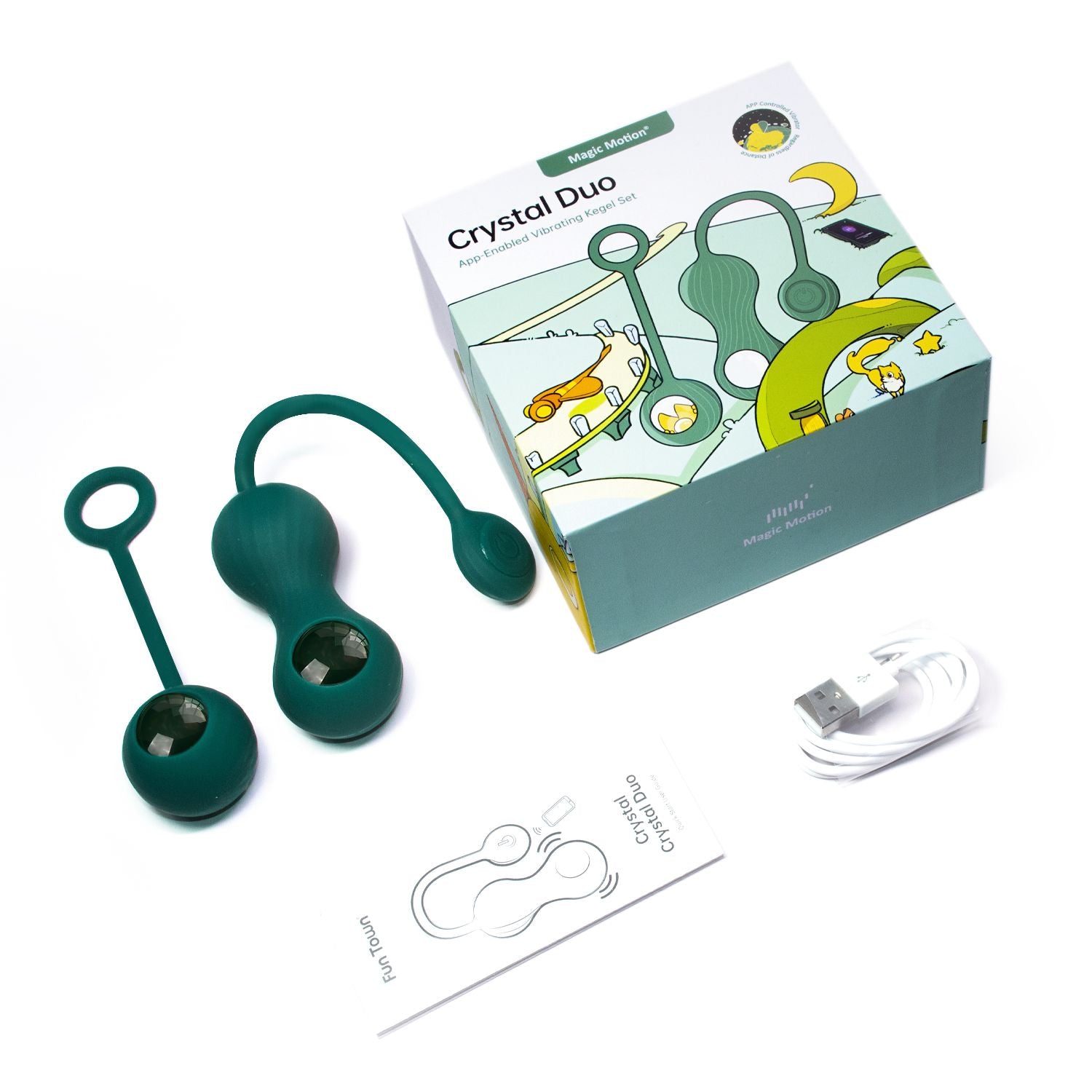 Magic Motion - Duo Smart Kegel-vibrator met Gewichtenset - Groen