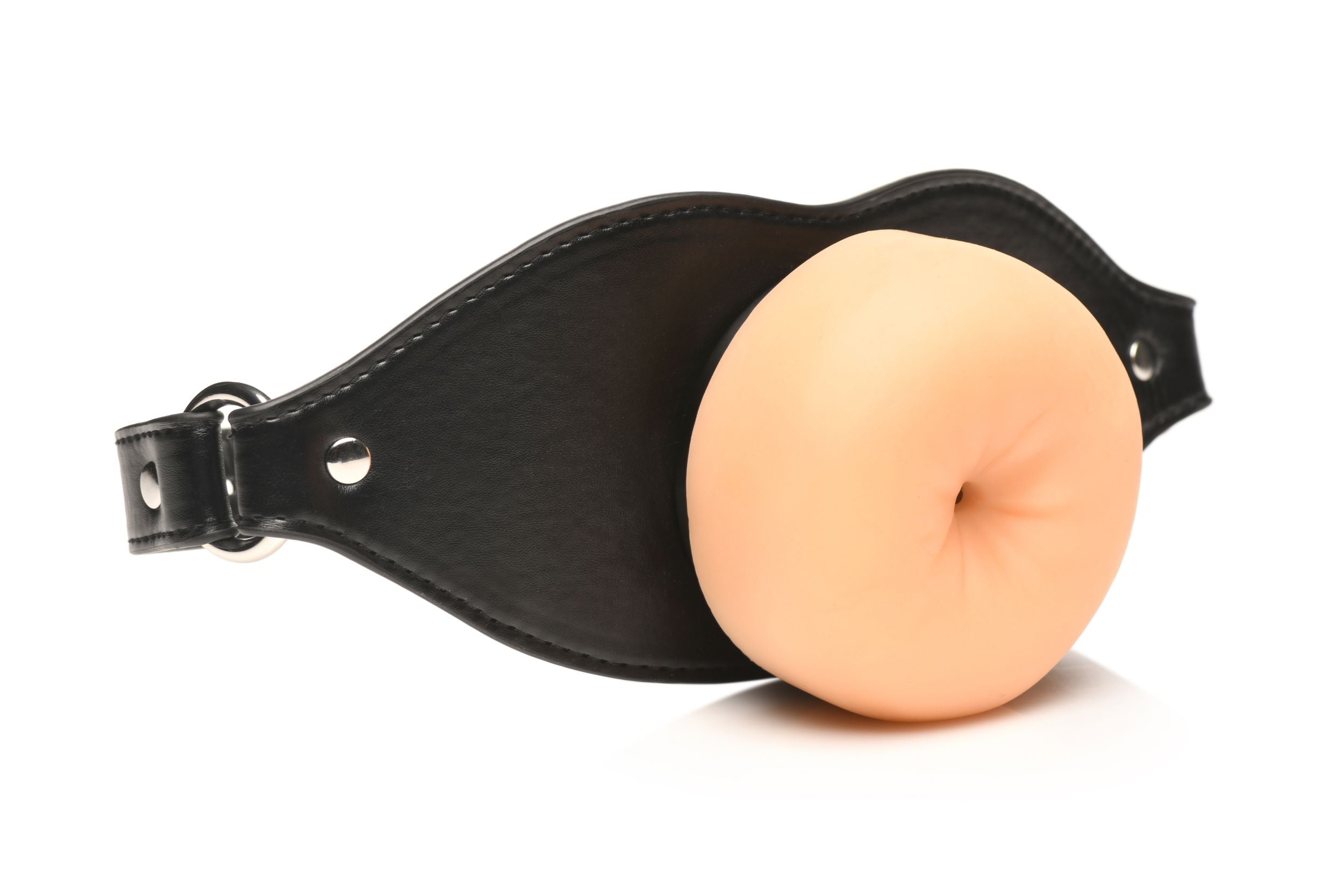 XR Brands - Ass Face Mouth Gag - Beige