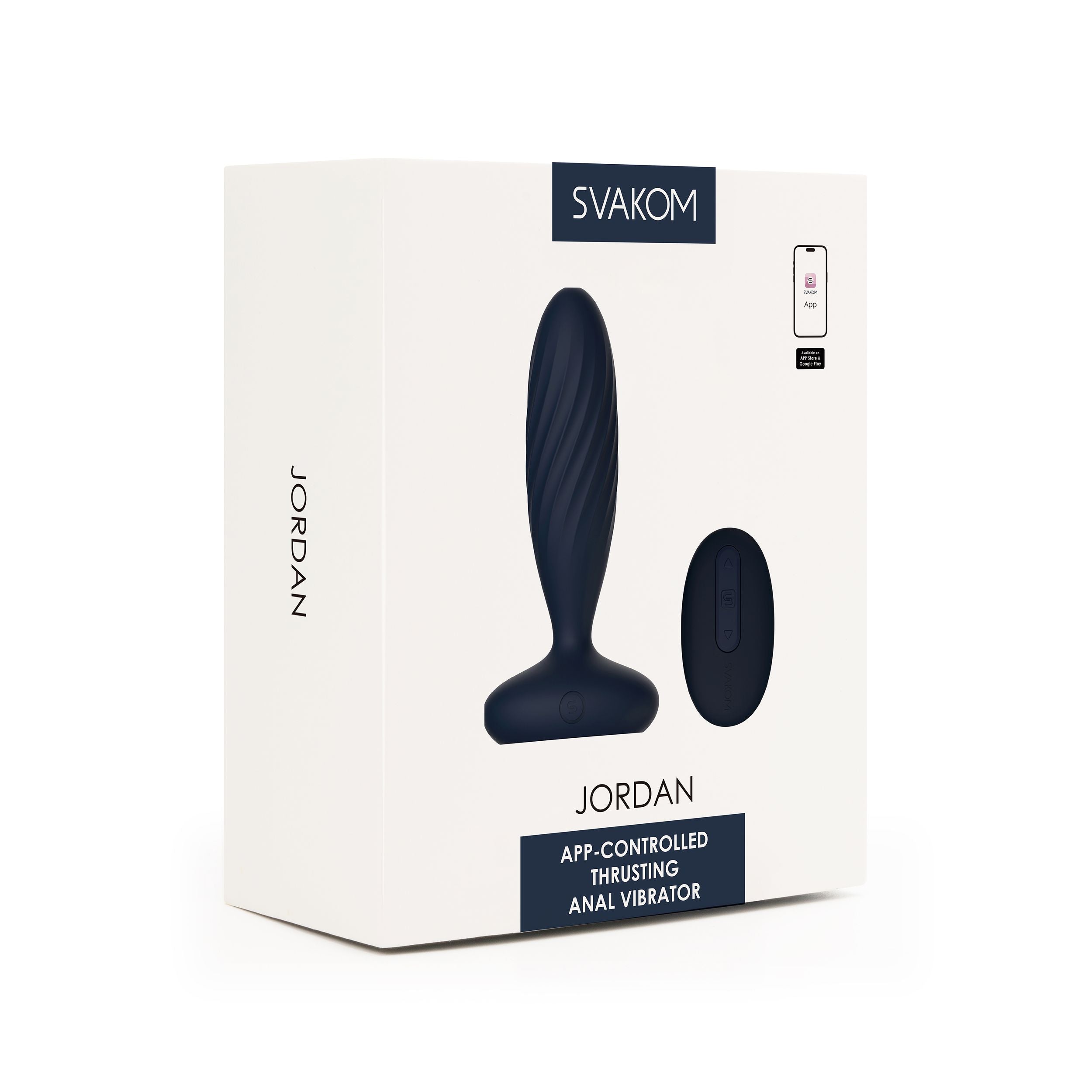 SVAKOM - Jordan Stotende Butt Plug - Blauw