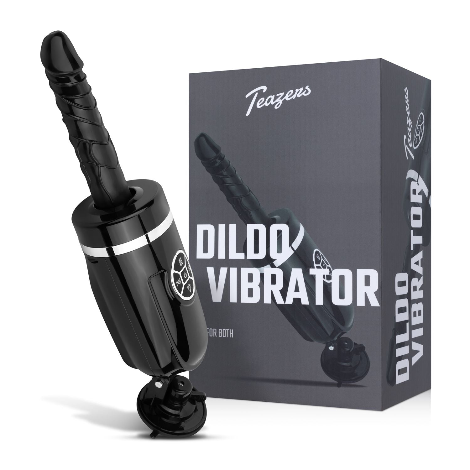 Teazers Stotende en vibrerende dildo