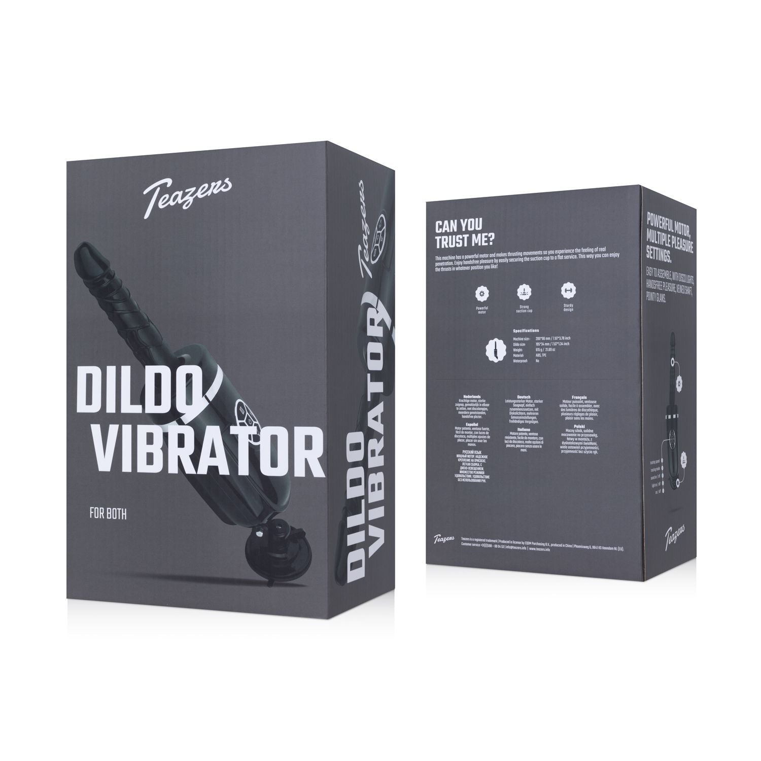 Teazers Stotende en vibrerende dildo