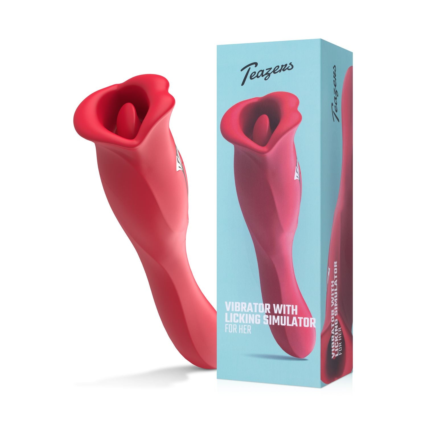 Teazers Vibrator met Likkende Clitorisstimulator