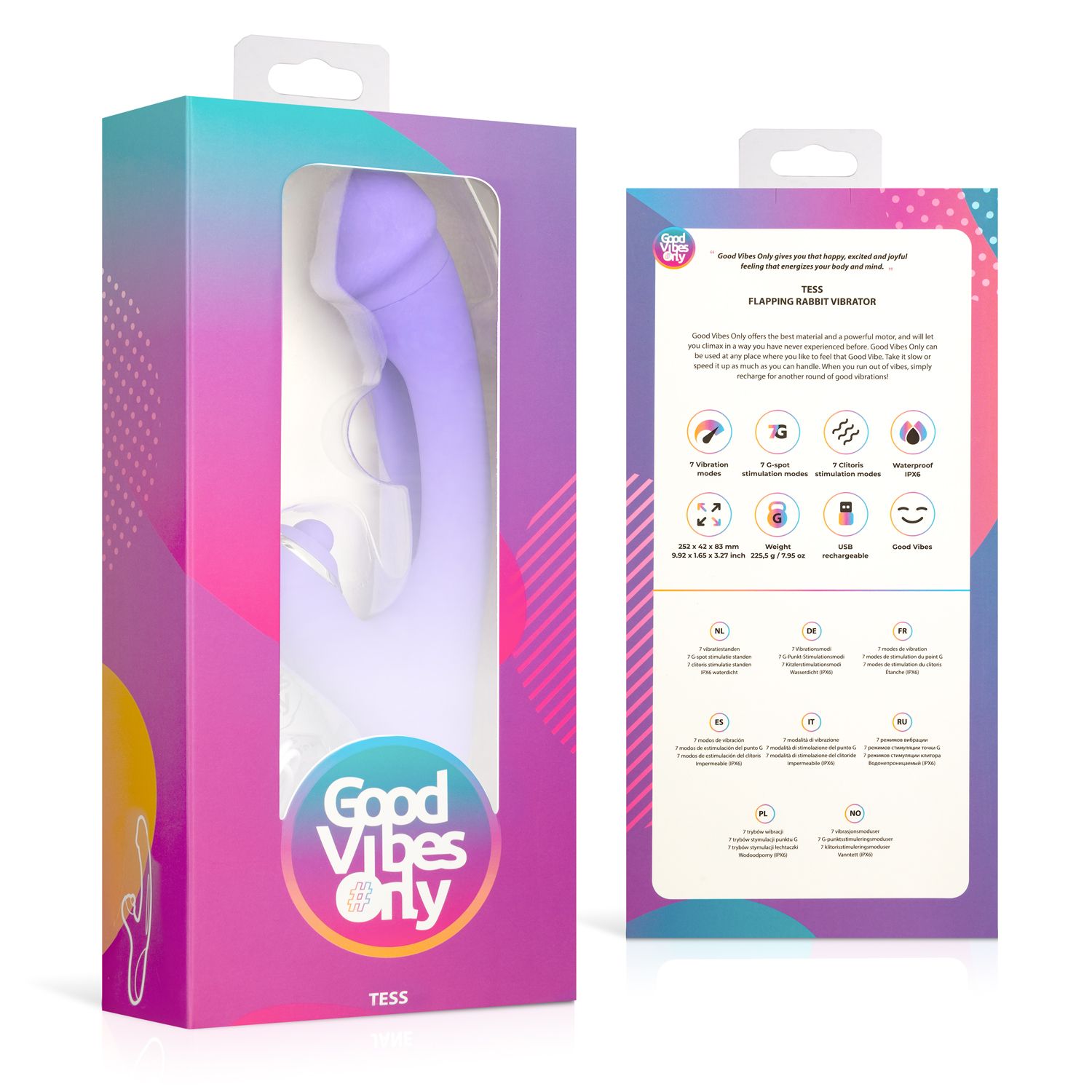 Good Vibes Only - Tess Rabbit Vibrator met G-Spot stimulator