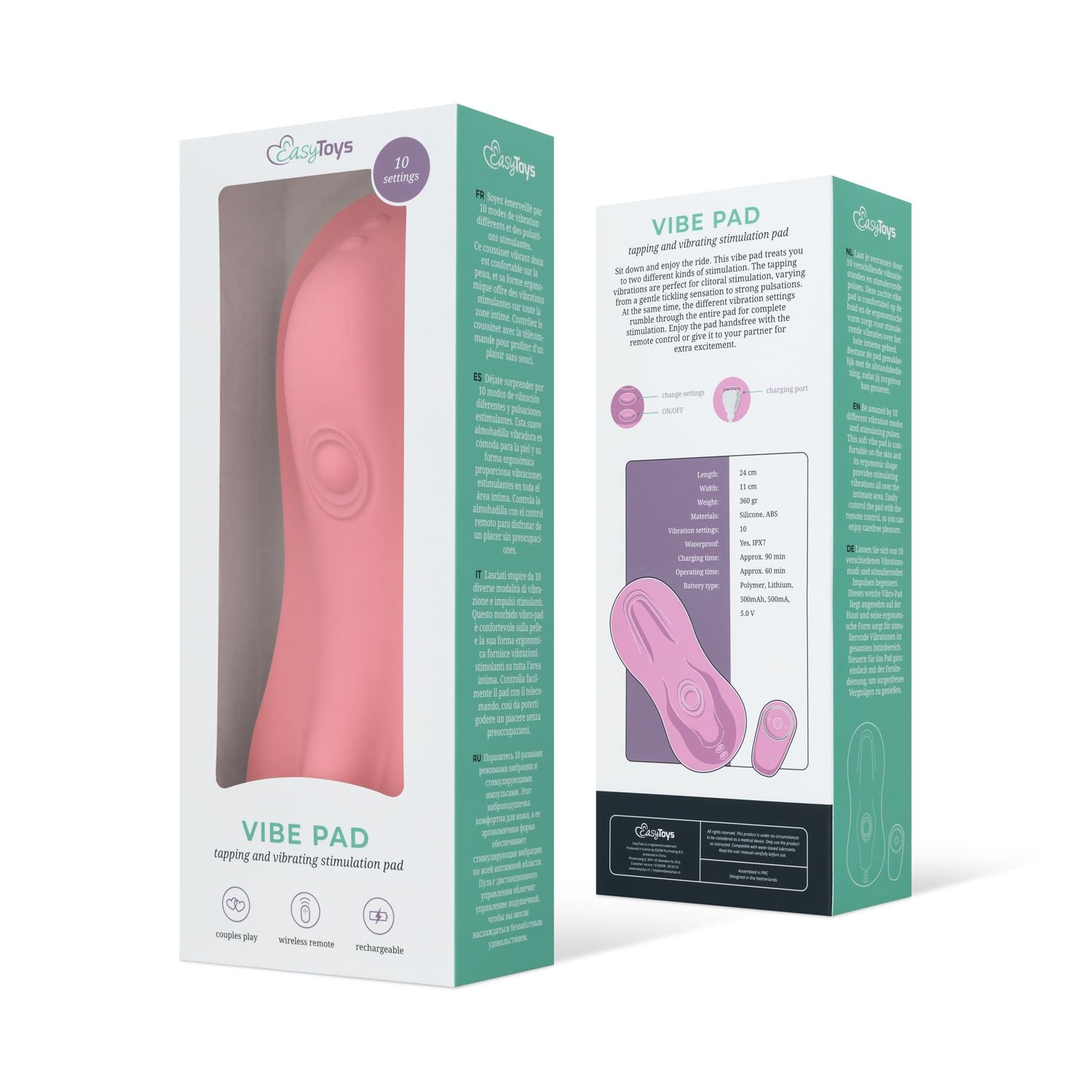 Vibe Pad Tappend en Trillend - Roze