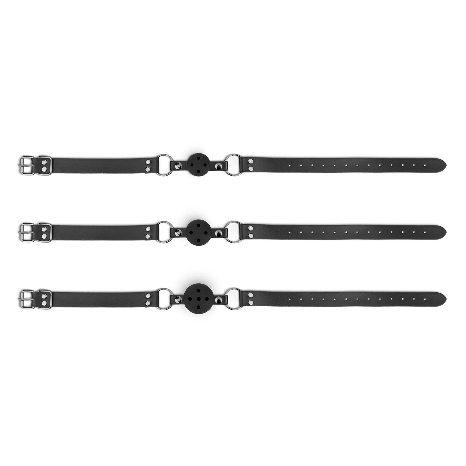 Bedroom Fantasies - Set van 3 Ball Gags - Zwart