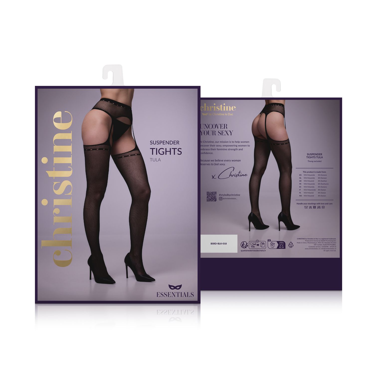 Jarretel Panty Tula - Zwart