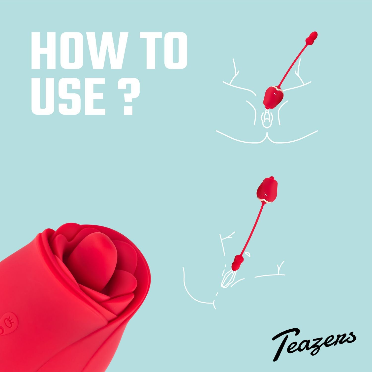 Teazers Rose Vibrator en Clitoris Stimulator
