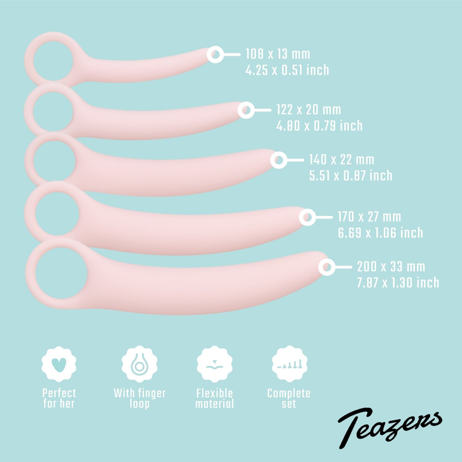 Teazers Vaginale Dilatator Set