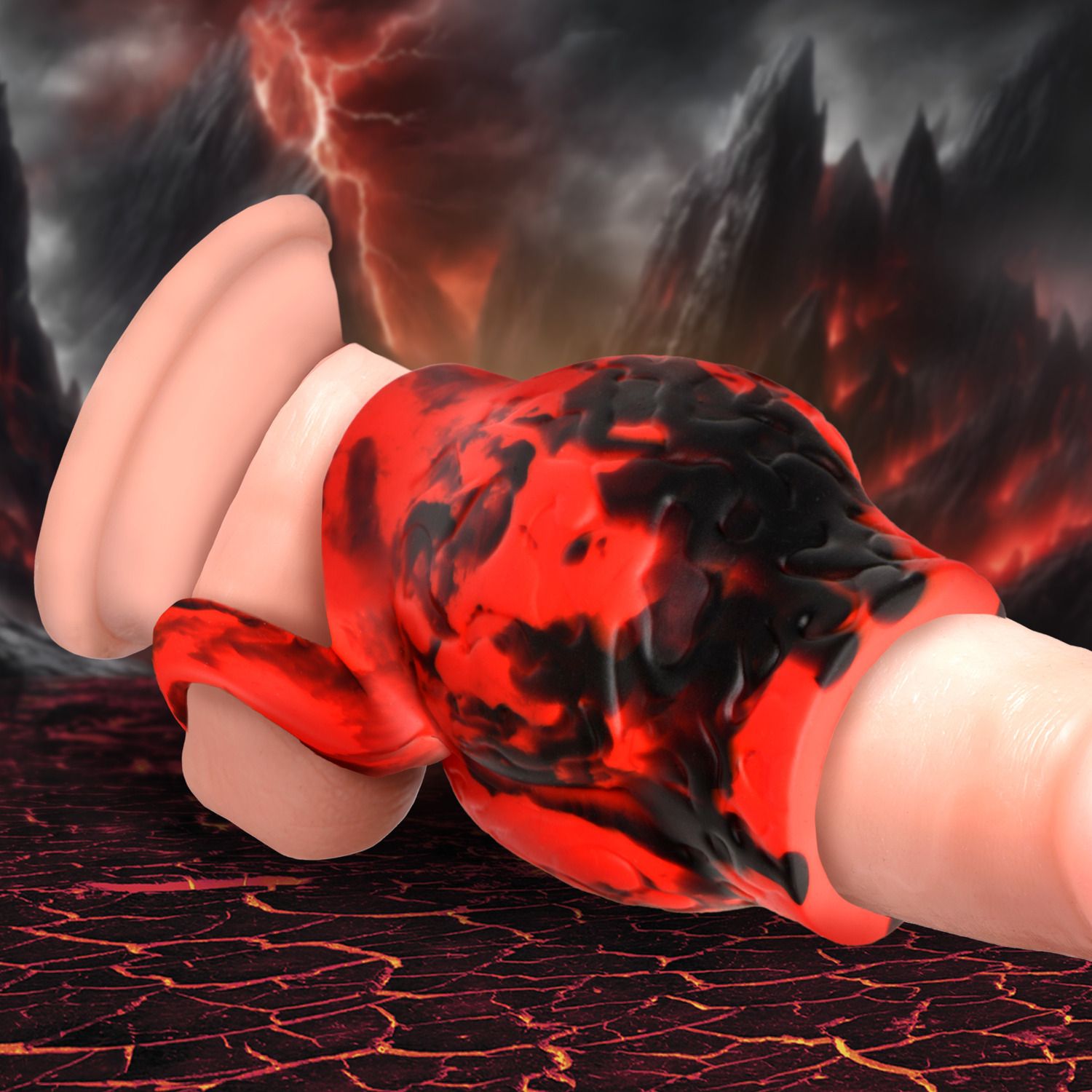 XR Brands - Hell Hound Ballstretcher - Rood