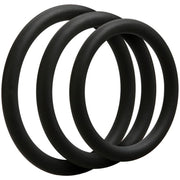 Doc Johnson - OptiMALE 3 C-Ring Set Dun - Zwart