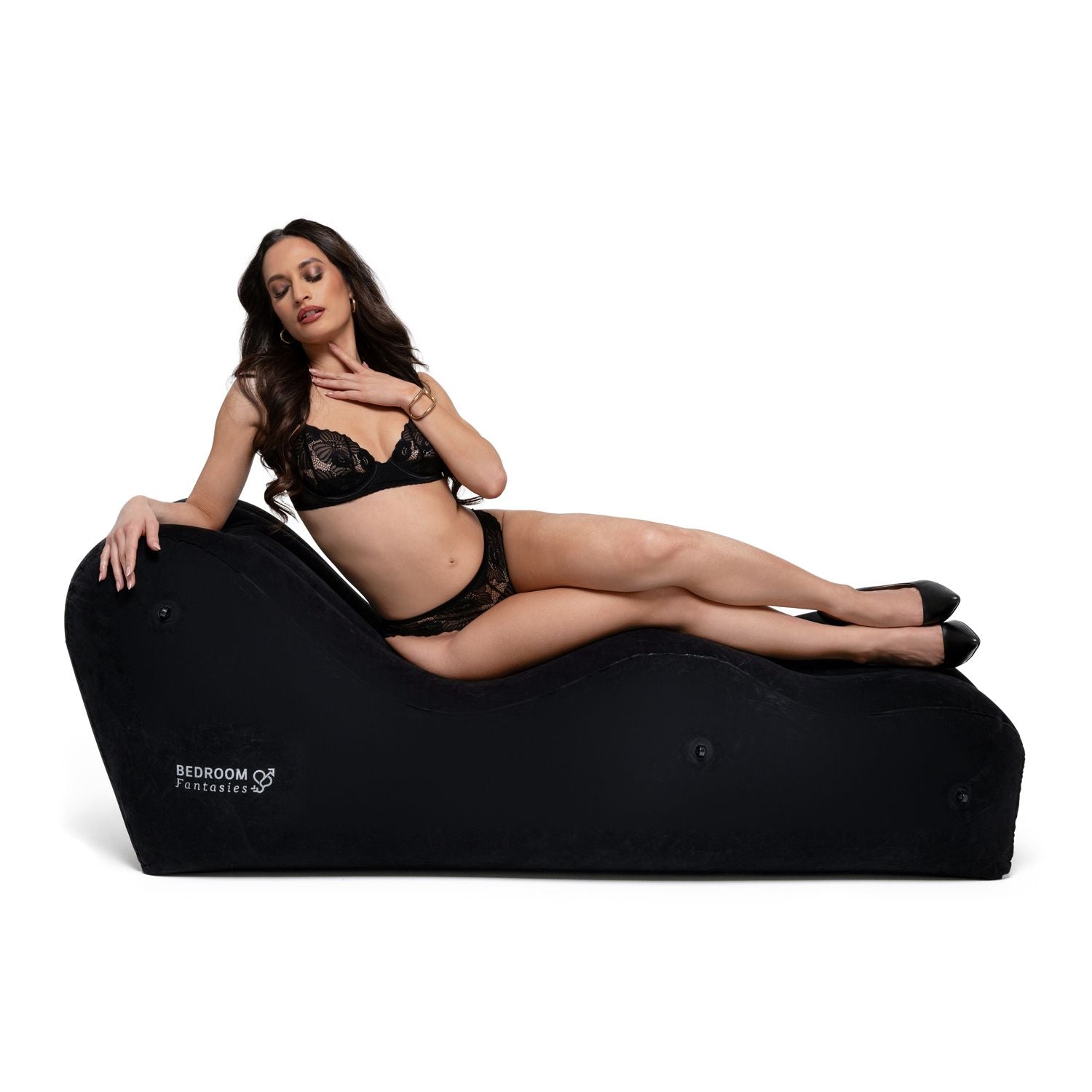Bedroom Fantasies - The Lounger Opblaasbare Bank - Zwart