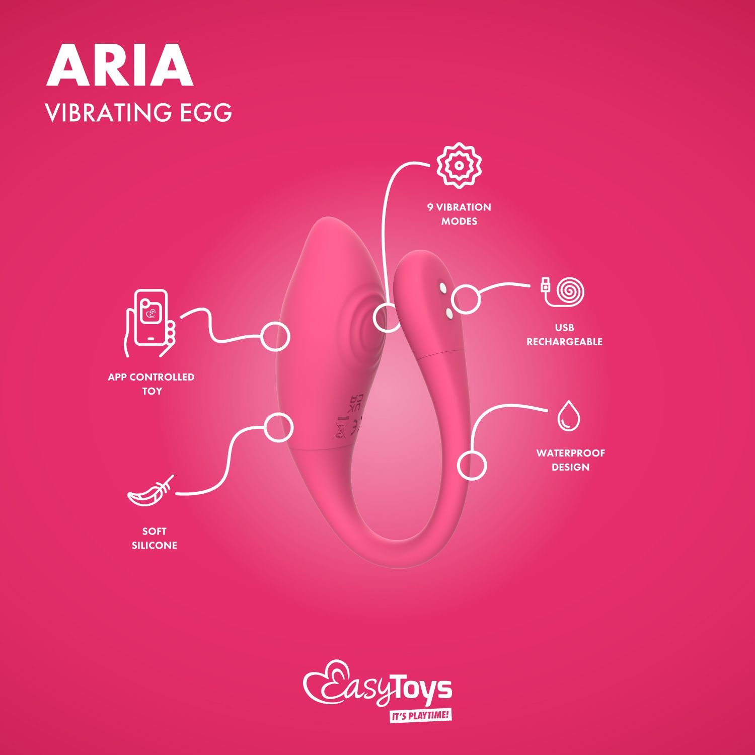 EasyConnect - Vibrerend Eitje Aria app gestuurd