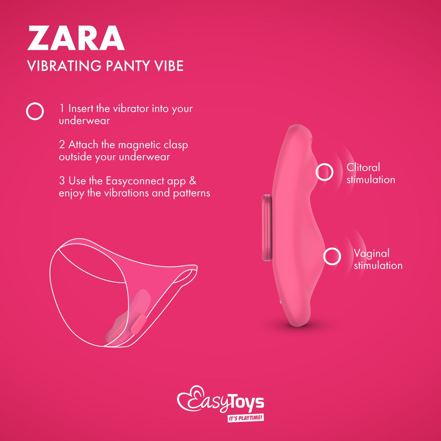 EasyConnect - Panty Vibrator Zara app gestuurd