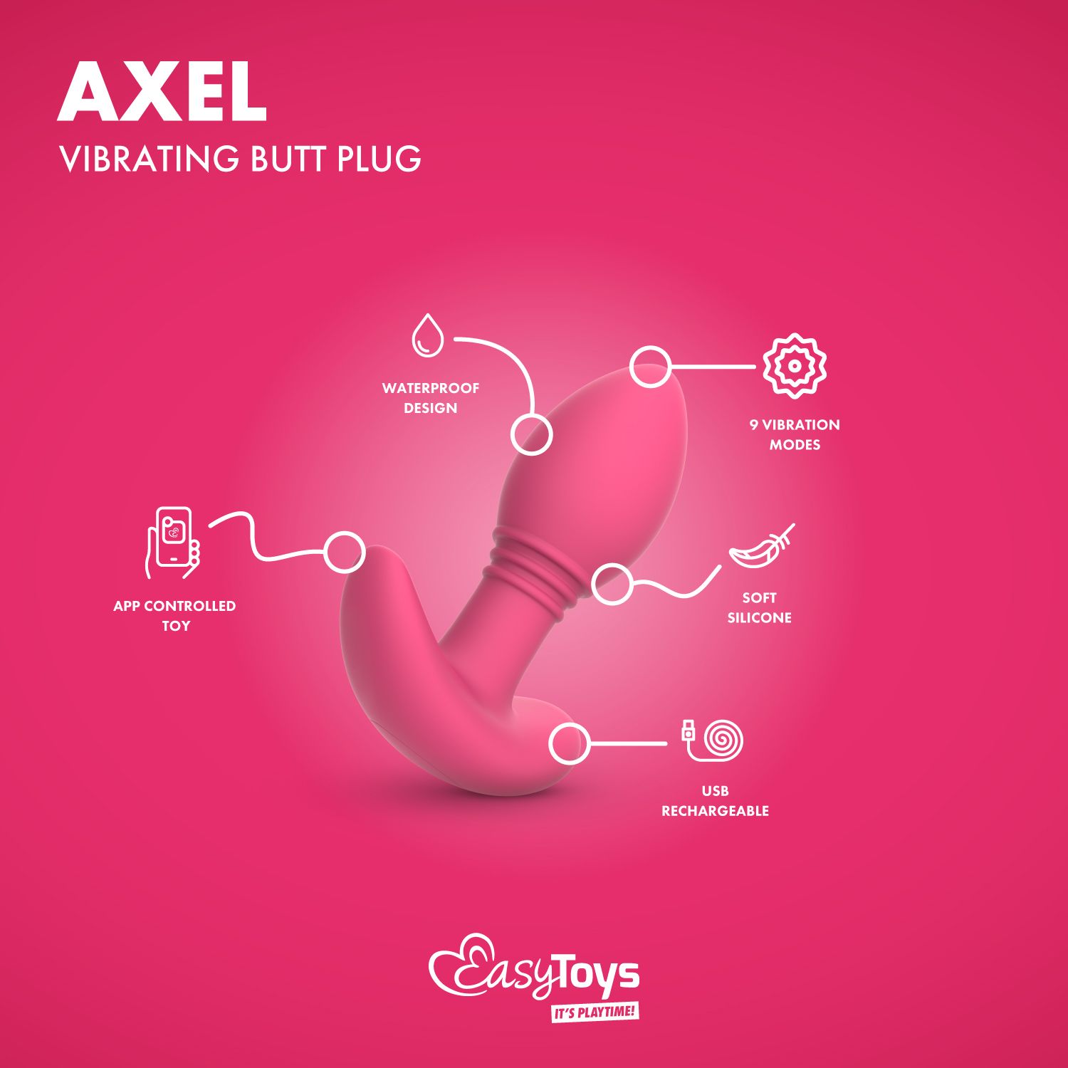 EasyConnect - Vibrerende Buttplug Axel app gericht