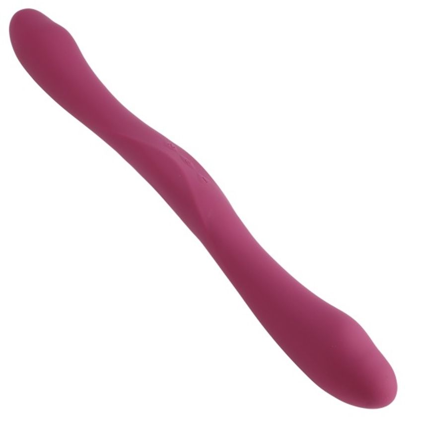 Doc Johnson - Dubbele Vibrator met Afstandsbediening - Rood - 40,6 cm