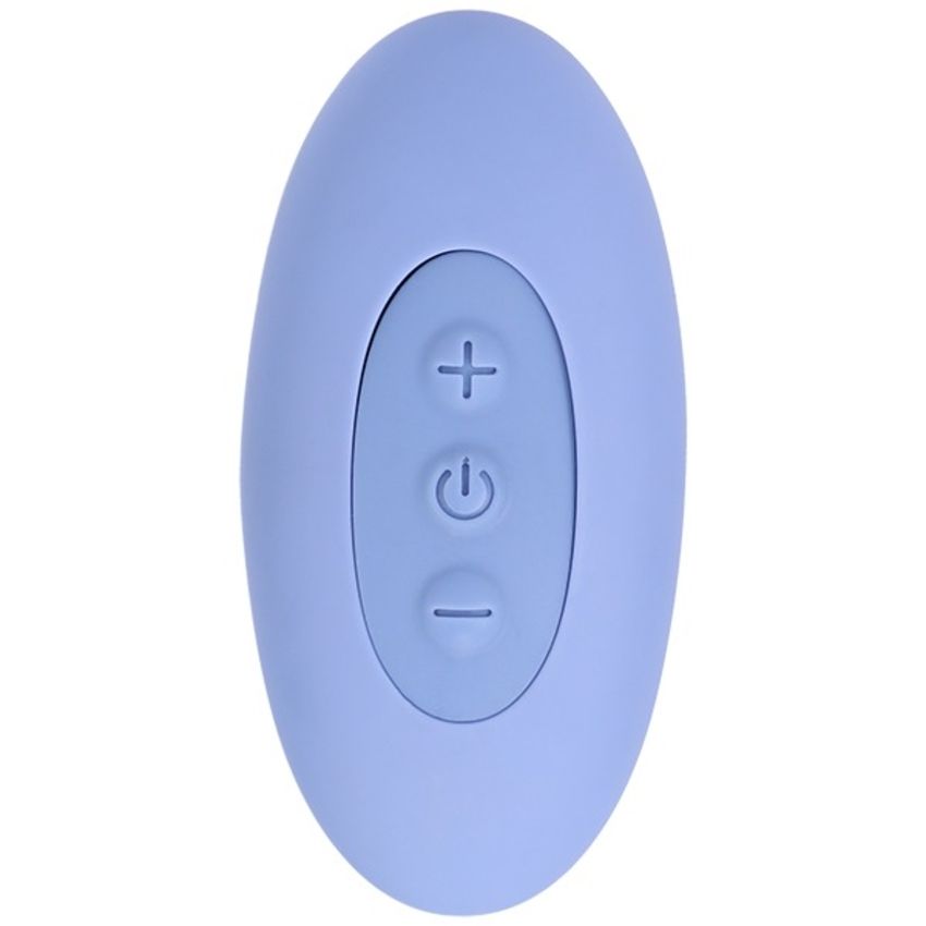 Doc Johnson - Dubbele Vibrator met Afstandsbediening - Blauw - 40,6 cm