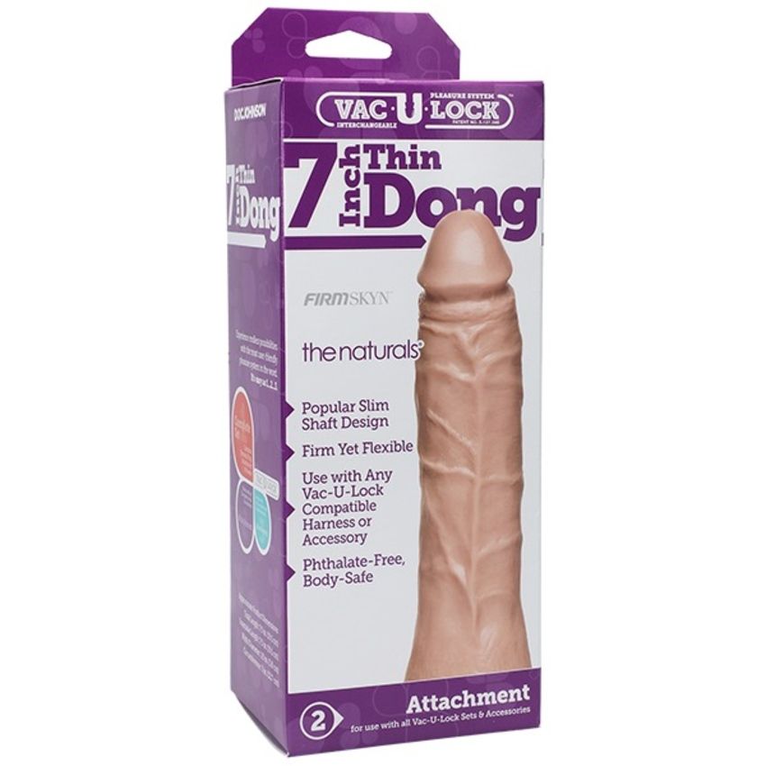Doc Johnson - VacULock Dunne DildoThe Naturals - Vanille