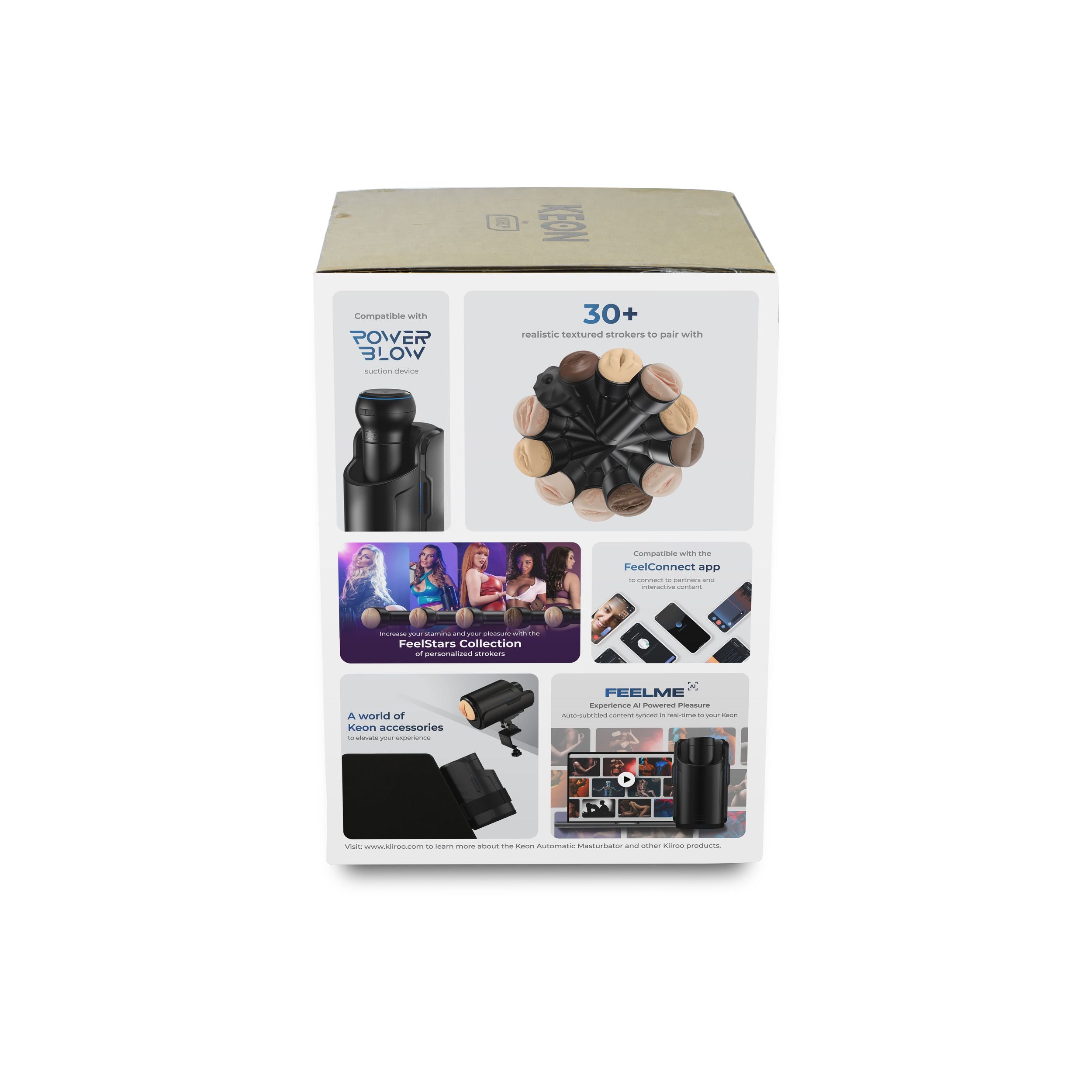 Kiiroo - Keon Combo Set Masturbator - Inclusief Feel Stroker Zwart