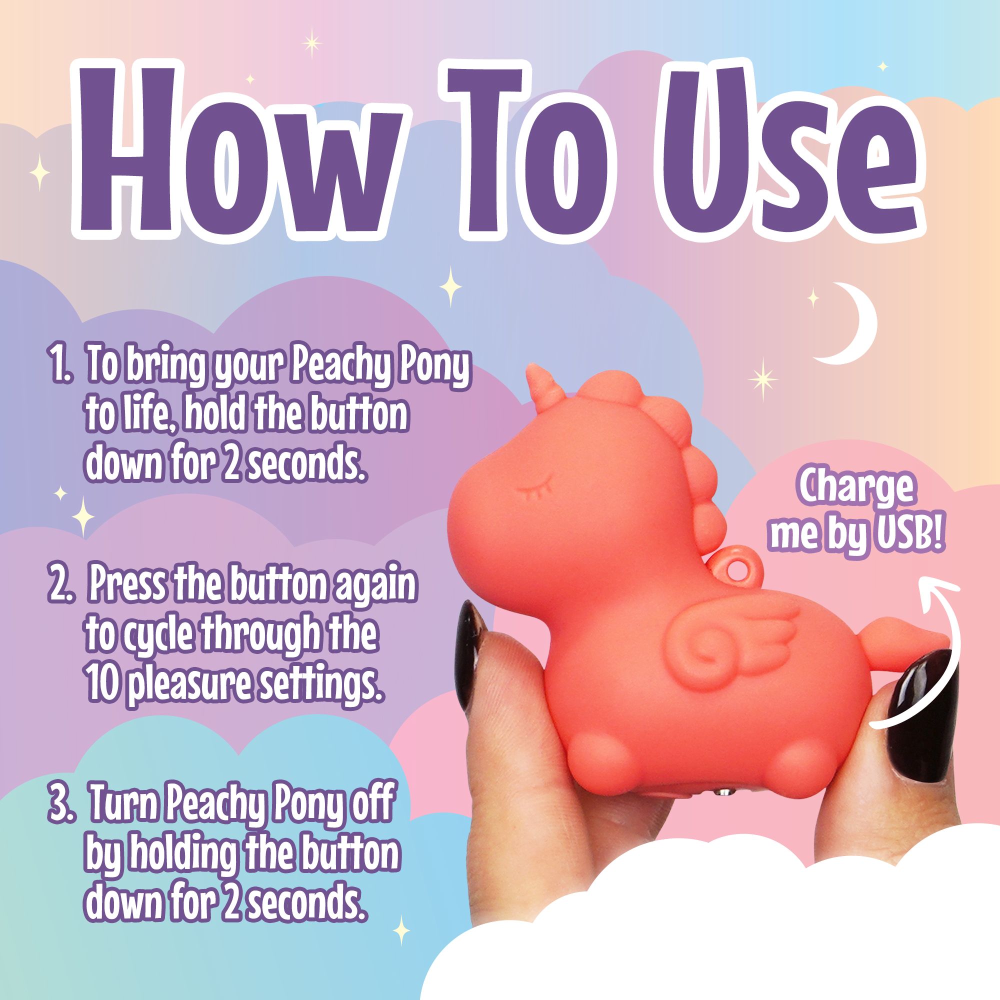 Unihorn - Mini Peachy Pony Vibrator