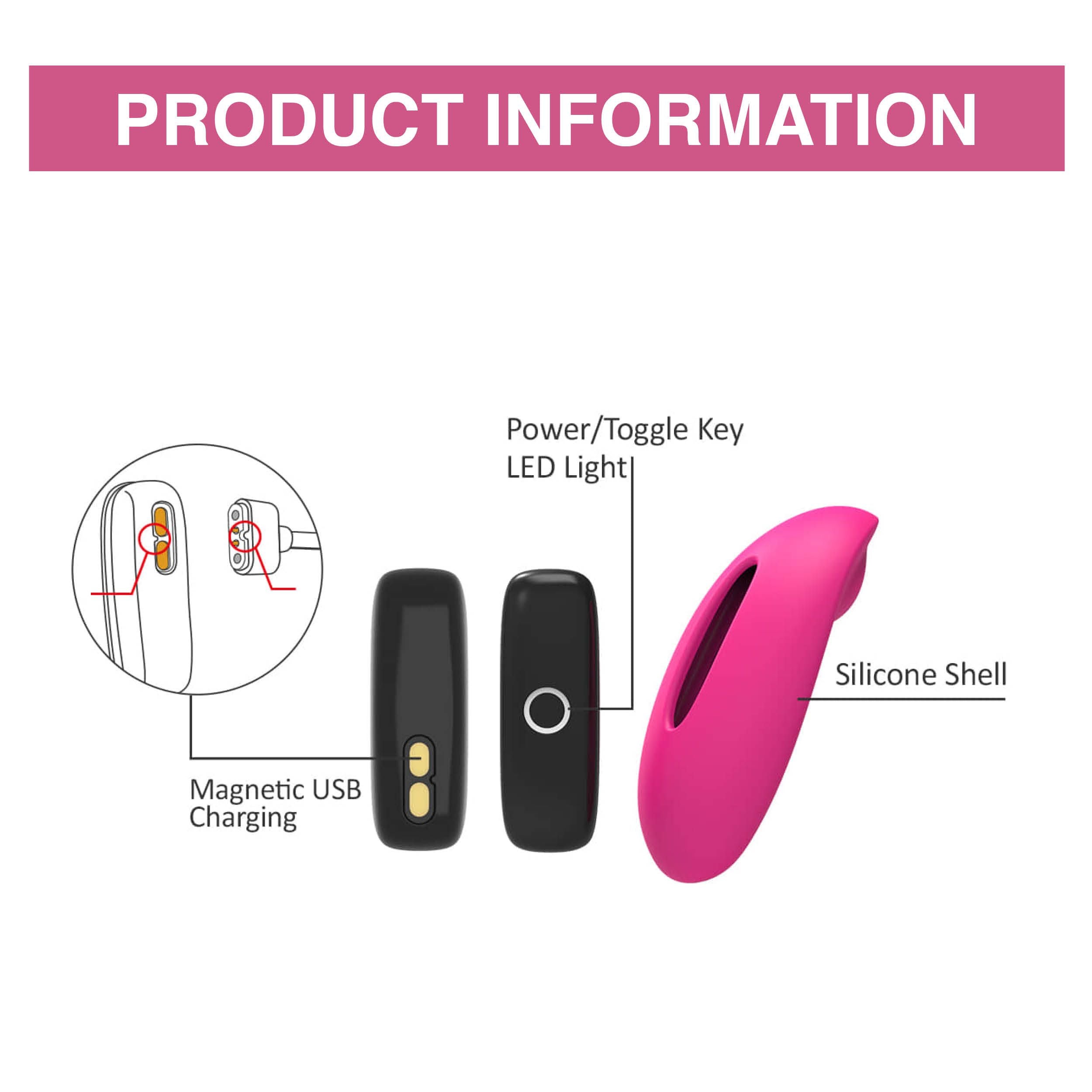 Magic Motion - Candy Met App Bedienbare Panty-vibrator - Roze
