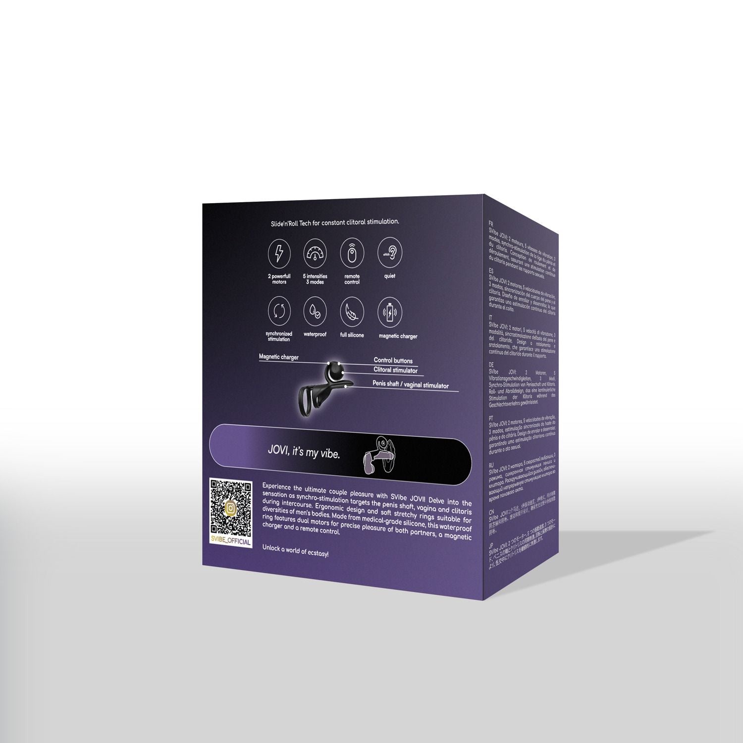 SVibe - Snail JOVI Koppel Ring - Zwart