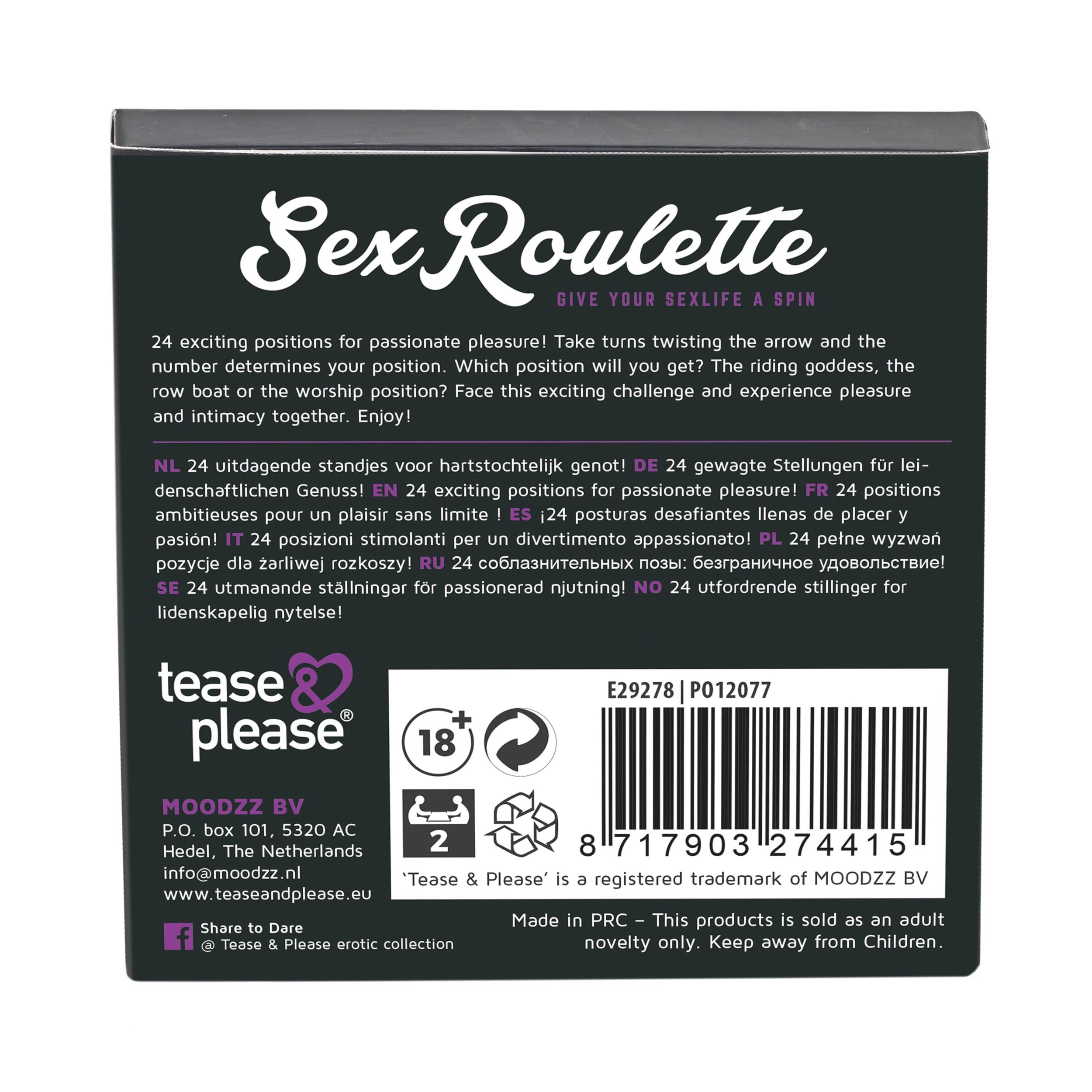 Tease &amp; Please - Seks Roulette Kamasutra