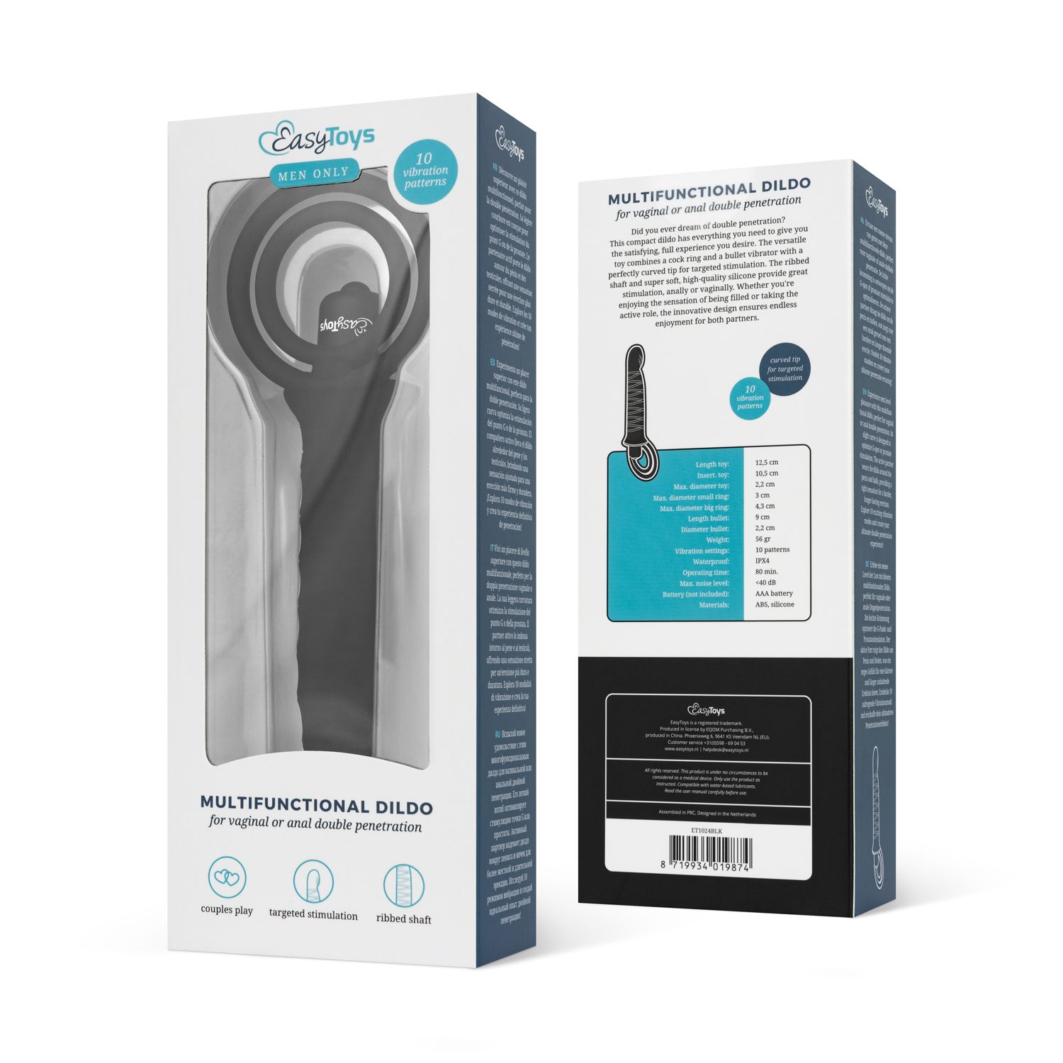 Men Only - Vibrerende Dildo met Penisring