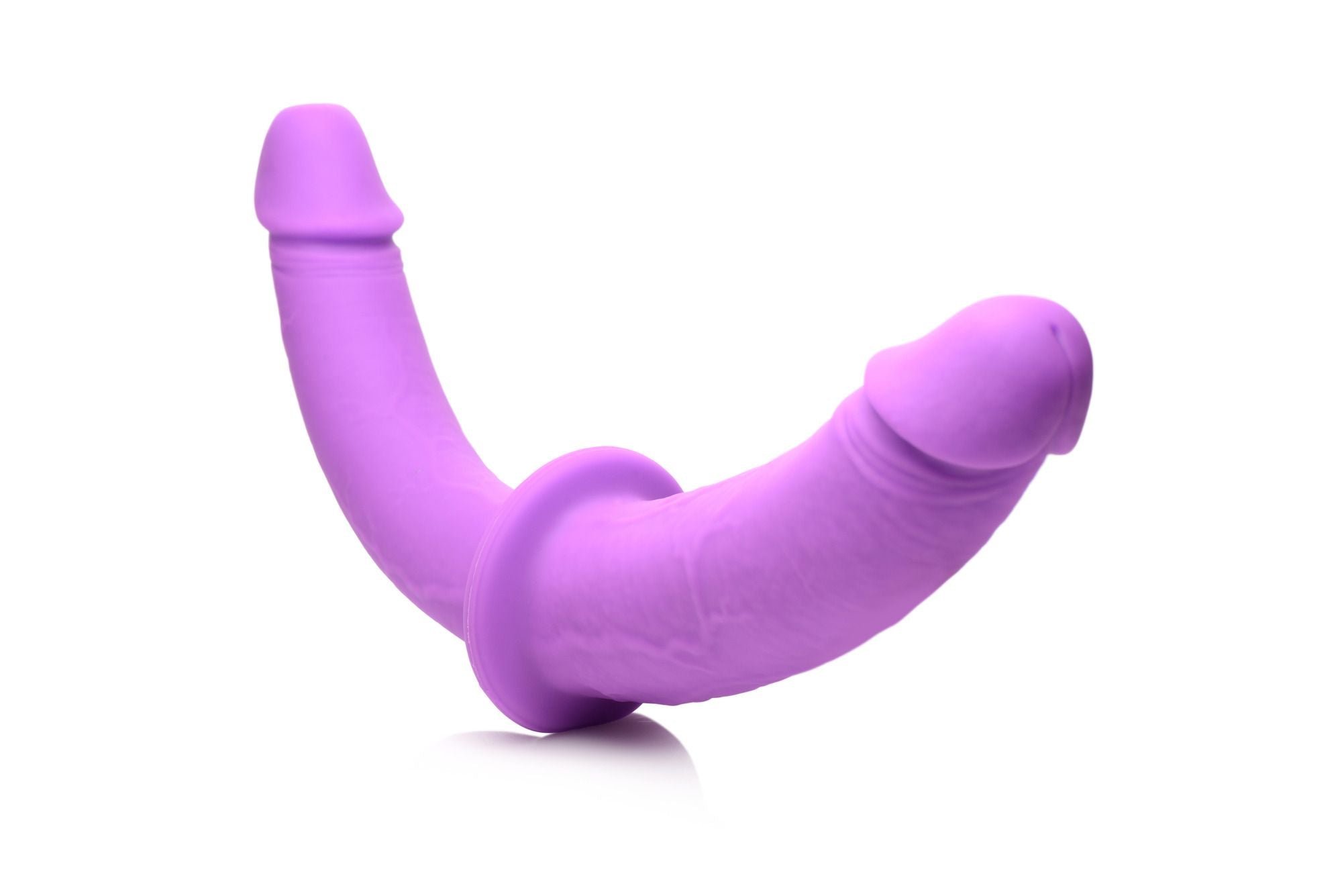 XR Brands - Dubbele Dildo Met Harnas - Paars