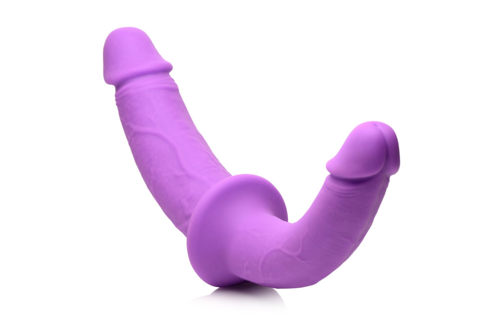 XR Brands - Dubbele Dildo Met Harnas - Paars