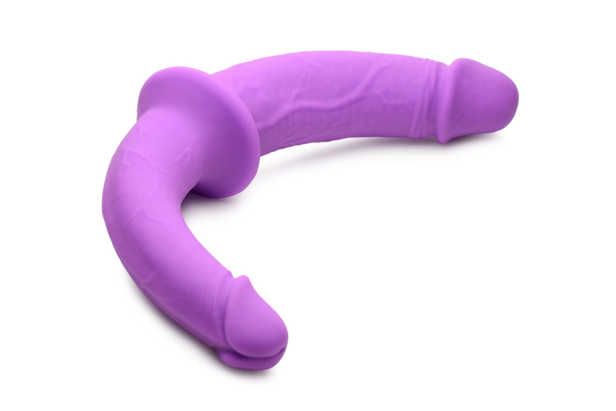XR Brands - Dubbele Dildo Met Harnas - Paars