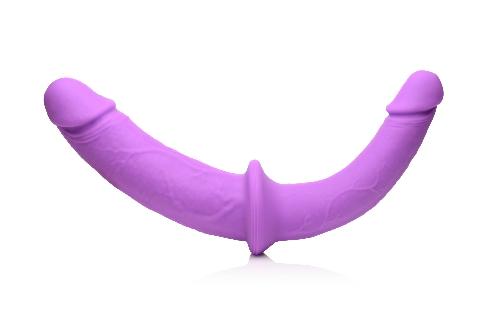 XR Brands - Dubbele Dildo Met Harnas - Paars
