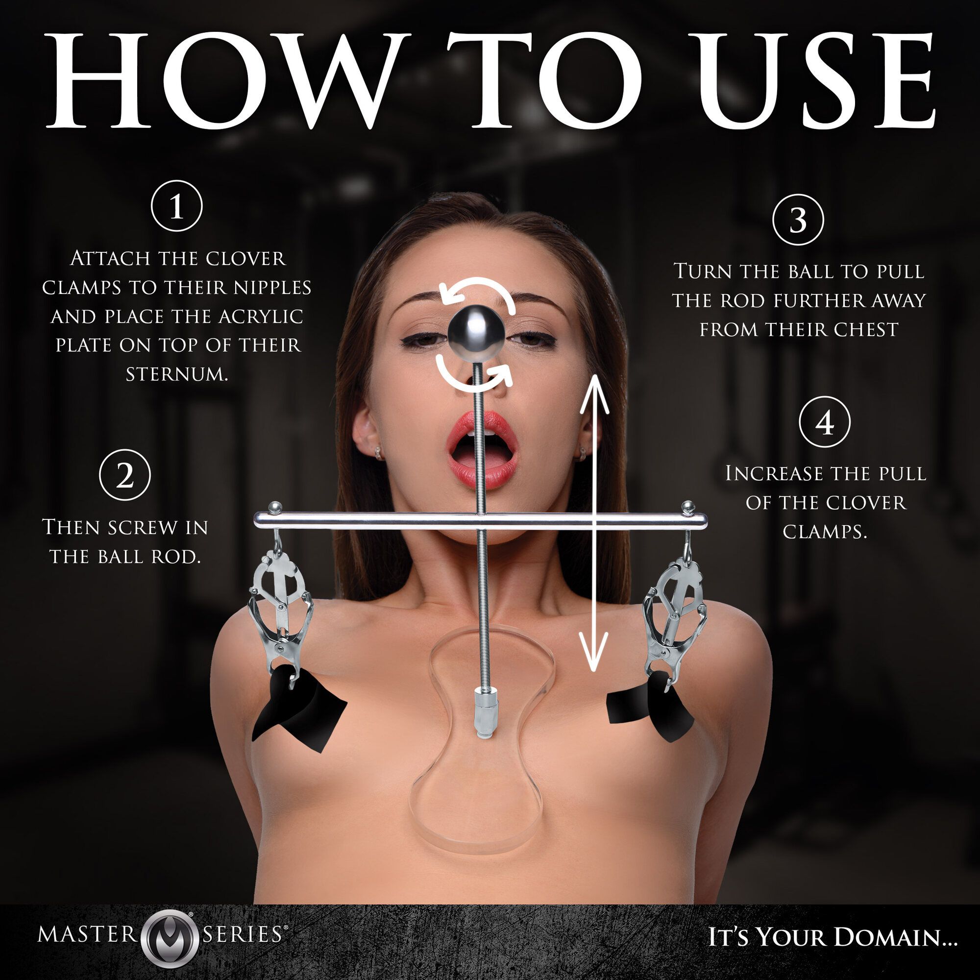 XR Brands - Tower of Pain Tepelklemmen - Zilver