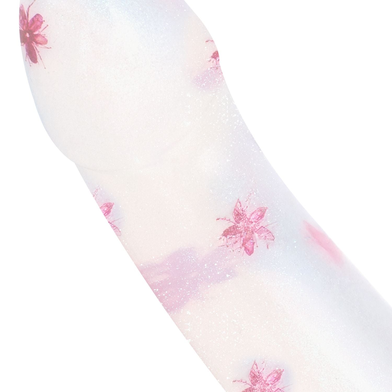 Dildo Collection Flower Power Dildo – Roze Glitterdesign 15 cm