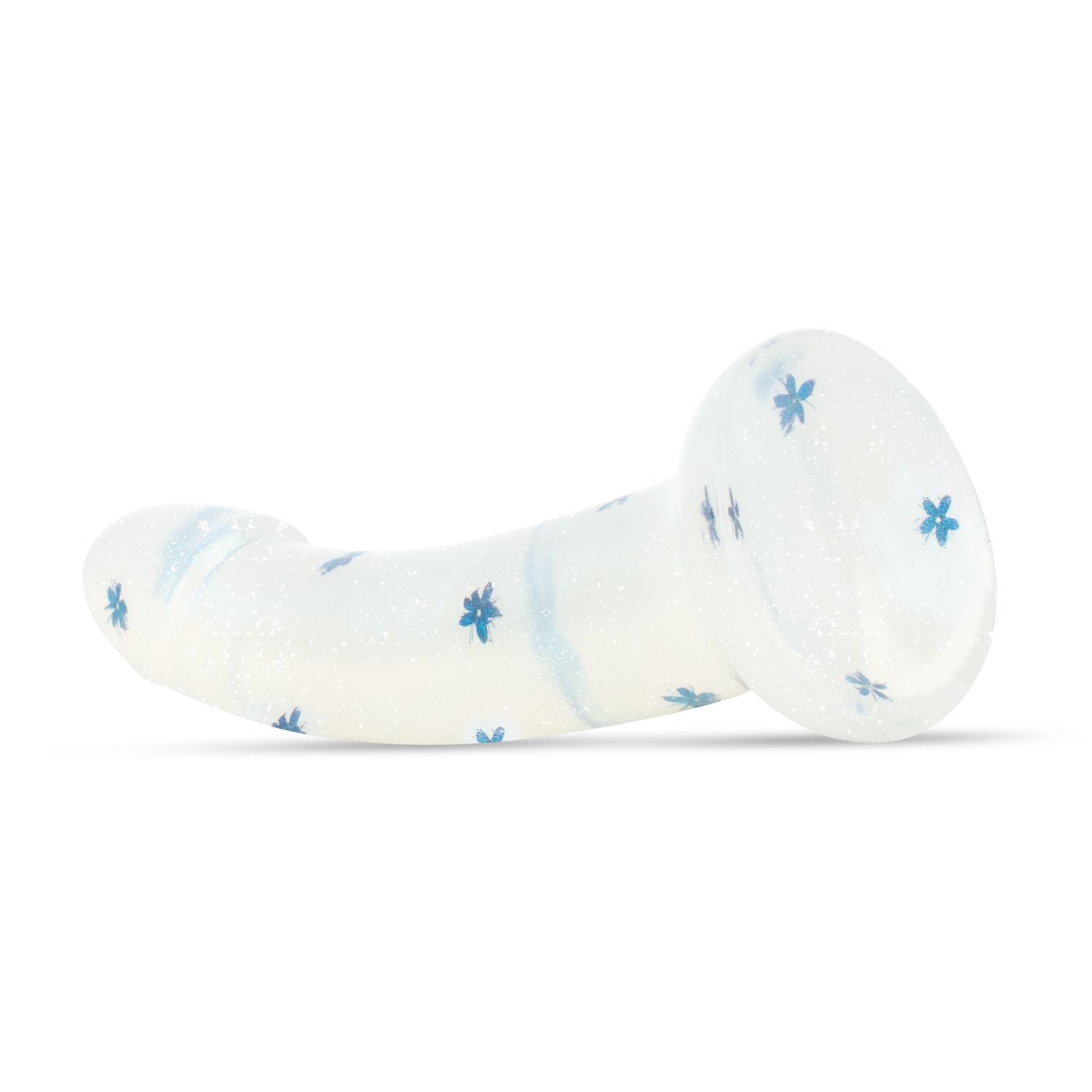 Dildo Collection Blossom Bliss Dildo – Blauw Glitterdesign 19 cm