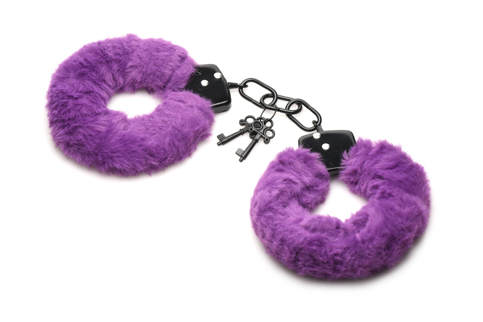 XR Brands - Cuffed In Fur Handboeien - Paars