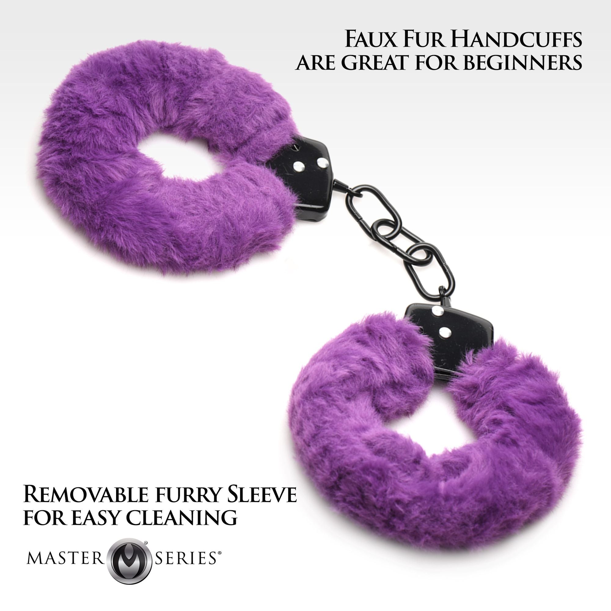 XR Brands - Cuffed In Fur Handboeien - Paars